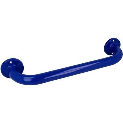 Tecuro - Wannengriff 300 Mm - Messing Blau (ral 5002) - Ø 25 Mm Rohr Mit Runden Rosetten Tecuro - Wannengriff 300 Mm - Messing Blau (ral 5002) - Ø 25 Mm Rohr Mit Runden Rosetten