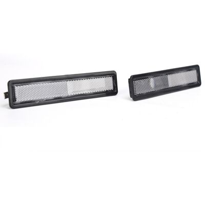 HEAT 2 Vordere Positionsleuchten, Kompatibel Mit Bmw E30, E32 Und E34, Weißes Seitenlichtgehäuse 63141377849, Ersatzteil, 2er-set HEAT 2 Vordere Positionsleuchten, Kompatibel Mit Bmw E30, E32 Und E34, Weißes Seitenlichtgehäuse 63141377849, Ersatzteil, 2er-set