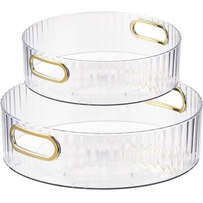 ENLENK 2 Stück Drehbare Teller, Multifunktionales Gewürzregal 360°, Küchenorganisator, Drehbarer 360°-stauraum Für Badezimmer, Halter Für Gläser Und Gewürze, Weiß ENLENK 2 Stück Drehbare Teller, Multifunktionales Gewürzregal 360°, Küchenorganisator, Drehbarer 360°-stauraum Für Badezimmer, Halter Für Gläser Und Gewürze, Weiß