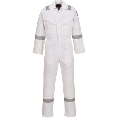 Portwest Flammhemmende Und Antistatische Overall 350g Weiß Xl - Fr(50-52) - Uk(40-41) Portwest Flammhemmende Und Antistatische Overall 350g Weiß Xl - Fr(50-52) - Uk(40-41)