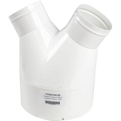 Holzmann YV200100100 Kunststoff 200mm auf 2x100mm Staubsauger-Adapter Holzmann YV200100100 Kunststoff 200mm auf 2x100mm Staubsauger-Adapter