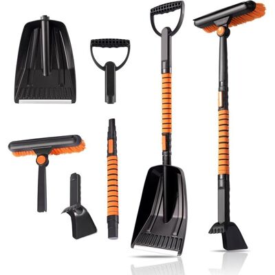 OEM Eiskratzer – 5-in-1 Verstellbare Schaufeln, Drehbar Und Faltbar, Vielseitig Einsetzbar, Für Auto, Camping Und Garten OEM Eiskratzer – 5-in-1 Verstellbare Schaufeln, Drehbar Und Faltbar, Vielseitig Einsetzbar, Für Auto, Camping Und Garten