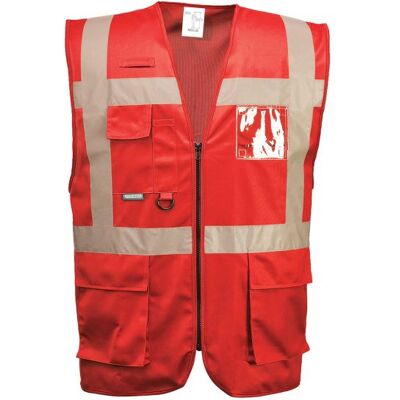 Portwest Iona Executive Weste Iona Executive Rot Xl Portwest Iona Executive Weste Iona Executive Rot Xl