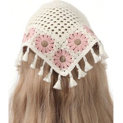 NONAME 1 Stück Damen-haarreif Mit Durchbrochenem Strickmuster, Muschelquasten Und Blumenmotiven, Für Alltag, Sport, Strand Oder Urlaub, Rosa NONAME 1 Stück Damen-haarreif Mit Durchbrochenem Strickmuster, Muschelquasten Und Blumenmotiven, Für Alltag, Sport, Strand Oder Urlaub, Rosa
