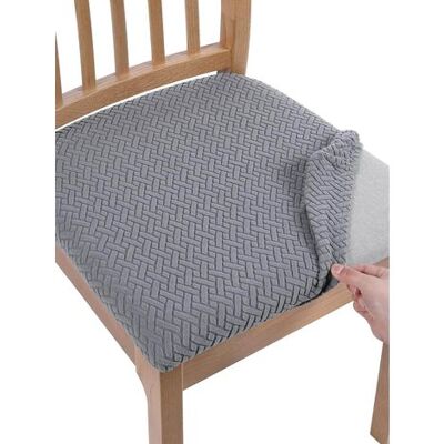 NONAME 2-teiliger, Einfarbiger Stuhlkissenbezug Aus Stretchgewebe Für Zuhause, Büro Und Esszimmer NONAME 2-teiliger, Einfarbiger Stuhlkissenbezug Aus Stretchgewebe Für Zuhause, Büro Und Esszimmer