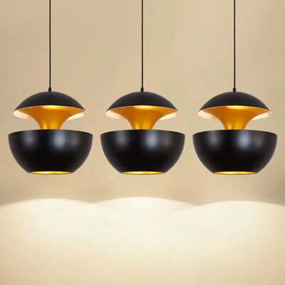 F-BRIGHT - Hängeleuchten-Deckenlampe - Grau-Gold - Modern F-BRIGHT - Hängeleuchten-Deckenlampe - Grau-Gold - Modern
