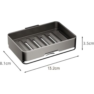 OEM Seifenhalter – Seifenschale – Hängender Seifenhalter – Wandmontage – Wandseifenhalter – Kleine Seifenschale & Shampoo-halter – Badezimmeraccessoires – Küche – 13,2 X 8,1 X 3,5 Cm – Schwarz – Abs OEM Seifenhalter – Seifenschale – Hängender Seifenhalter – Wandmontage – Wandseifenhalter – Kleine Seifenschale & Shampoo-halter – Badezimmeraccessoires – Küche – 13,2 X 8,1 X 3,5 Cm – Schwarz – Abs