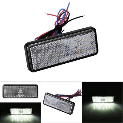 HEAT Universelle Rechteckige Led-rückleuchten Für Motorräder Und Roller, Weißes Blink-/bremslicht, Kennzeichenbeleuchtung, Fahrzeugbeleuchtungszubehör. HEAT Universelle Rechteckige Led-rückleuchten Für Motorräder Und Roller, Weißes Blink-/bremslicht, Kennzeichenbeleuchtung, Fahrzeugbeleuchtungszubehör.