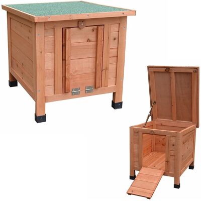 MELKO - Katzhaus Outdoor Holz - Braun - Katz Haus MELKO - Katzhaus Outdoor Holz - Braun - Katz Haus