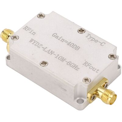 HEAT Rauscharmer Verstärker (lna) Mit 40 Db Verstärkung, Präzise Übertragung Im Frequenzbereich Von 10 Mhz Bis 6 Ghz, Hf-leistungsvorverstärker Für Ukw-radio HEAT Rauscharmer Verstärker (lna) Mit 40 Db Verstärkung, Präzise Übertragung Im Frequenzbereich Von 10 Mhz Bis 6 Ghz, Hf-leistungsvorverstärker Für Ukw-radio