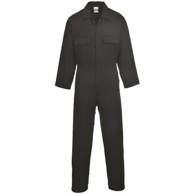 Combinaison Coton Euro Work Couleur : Noir Taille L - Portwest Combinaison Coton Euro Work Couleur : Noir Taille L - Portwest