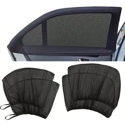 NONAME 4-teiliges Set (2 Für Vorne + 2 Für Hinten) Ultrafeines Und Atmungsaktives Netzgewebe Für Autoseitenfenster, Moskitonetze Und Sonnenschutz, Autofensterabdeckungen NONAME 4-teiliges Set (2 Für Vorne + 2 Für Hinten) Ultrafeines Und Atmungsaktives Netzgewebe Für Autoseitenfenster, Moskitonetze Und Sonnenschutz, Autofensterabdeckungen