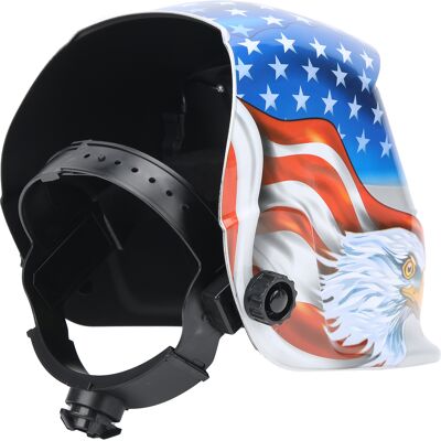 HEAT Elektrischer Schweißhelm Mit Solarbetrieb, Automatischer Abdunkelung Und Am Kopf Befestigter Schutzabdeckung 20914 HEAT Elektrischer Schweißhelm Mit Solarbetrieb, Automatischer Abdunkelung Und Am Kopf Befestigter Schutzabdeckung 20914
