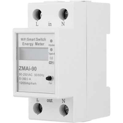HEAT Zmai-90 Wlan-fernbedienung Mit Digitalem Lcd-zählerschalter, Einphasen-energiezähler 90–250 V, 60 A HEAT Zmai-90 Wlan-fernbedienung Mit Digitalem Lcd-zählerschalter, Einphasen-energiezähler 90–250 V, 60 A