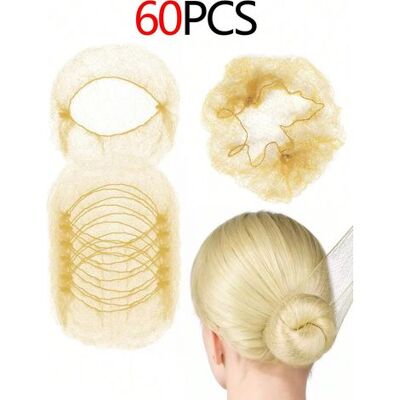 NONAME 60 Stück Elastische, Goldene Haarnetze, Unsichtbare Haarnetze, Haarknotenhauben. Geeignet Für Catering-services, Ballettfrisuren, Zum Schlafen, Für Flugbegleiterinnen, Krankenschwestern, Feinmaschig. NONAME 60 Stück Elastische, Goldene Haarnetze, Unsichtbare Haarnetze, Haarknotenhauben. Geeignet Für Catering-services, Ballettfrisuren, Zum Schlafen, Für Flugbegleiterinnen, Krankenschwestern, Feinmaschig.