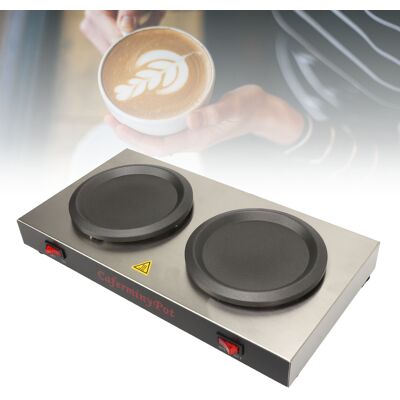 JUTE Gewerblicher Kaffeewärmer, Doppelkochplatte, Tragbarer Edelstahl-kannenwärmer, Geeignet Für Cafés, Lounges, Buffets, Veranstaltungen Und Den Gewerblichen Einsatz, Bpa-frei, Europäischer Standard 220 V JUTE Gewerblicher Kaffeewärmer, Doppelkochplatte, Tragbarer Edelstahl-kannenwärmer, Geeignet Für Cafés, Lounges, Buffets, Veranstaltungen Und Den Gewerblichen Einsatz, Bpa-frei, Europäischer Standard 220 V