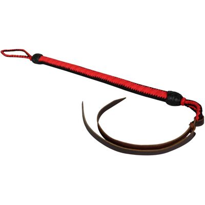 HORSES Geflochtene Nylon Western Peitsche Mit Leder Ende HORSES Geflochtene Nylon Western Peitsche Mit Leder Ende