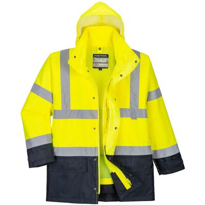 Portwest Bicolore Executive 5-in-1 Parka Gelb/marine Xs Portwest Bicolore Executive 5-in-1 Parka Gelb/marine Xs