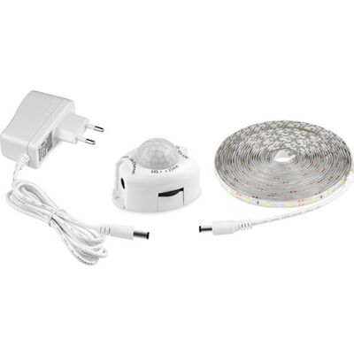 OEM Led-streifen Mit Bewegungsmelder, Selbstklebender, Flexibler Led-streifen, Ip65 Wasserdicht Mit 12v-netzteil, Lichtleiste Für Schlafzimmer, Wohnzimmer, Küchen, Kleiderschränke Und Dekoration (5 M, Wei OEM Led-streifen Mit Bewegungsmelder, Selbstklebender, Flexibler Led-streifen, Ip65 Wasserdicht Mit 12v-netzteil, Lichtleiste Für Schlafzimmer, Wohnzimmer, Küchen, Kleiderschränke Und Dekoration (5 M, Wei