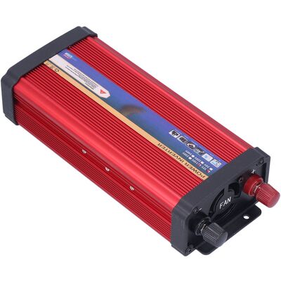 HEAT 12v-110v 1000w Konverter, Modifizierter Sinus-wechselrichter Für Autos, 2 Schnelllade-usb-anschlüsse, Rote Aluminiumlegierung, 1000 Watt Leistung, Fahrzeugadapter. HEAT 12v-110v 1000w Konverter, Modifizierter Sinus-wechselrichter Für Autos, 2 Schnelllade-usb-anschlüsse, Rote Aluminiumlegierung, 1000 Watt Leistung, Fahrzeugadapter.