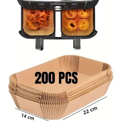 NONAME Einweg-backpapier Für Heißluftfritteusen, Öl- Und Wasserabweisend, In Runder, Quadratischer Und Rechteckiger Form, Zum Kochen Und Für Partys. NONAME Einweg-backpapier Für Heißluftfritteusen, Öl- Und Wasserabweisend, In Runder, Quadratischer Und Rechteckiger Form, Zum Kochen Und Für Partys.