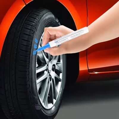 HEAT Professioneller Blauer Reifenmarker, Wasserfester Autolackstift, Gummireparaturset, Feine Spitze, Wetterfest, 1 Stück. HEAT Professioneller Blauer Reifenmarker, Wasserfester Autolackstift, Gummireparaturset, Feine Spitze, Wetterfest, 1 Stück.