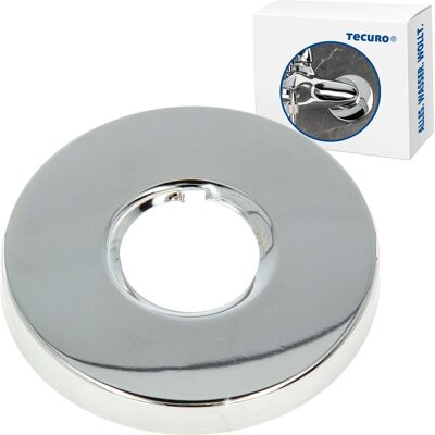 Tecuro Gewinderosette (1/2) Ø 22 Mm X Ø 61 Mm X Höhe 20 Mm, Messing Verchromt Tecuro Gewinderosette (1/2) Ø 22 Mm X Ø 61 Mm X Höhe 20 Mm, Messing Verchromt
