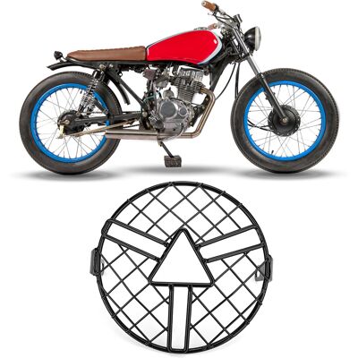 HEAT Optischer Schutzgrill Für Motorräder Cg125 Gn125, Scheinwerferschutzgitter Aus Netzgewebe, Widerstandsfähige Scheinwerferabdeckung, Frontscheinwerferabdeckung, Robustes Zubehör. HEAT Optischer Schutzgrill Für Motorräder Cg125 Gn125, Scheinwerferschutzgitter Aus Netzgewebe, Widerstandsfähige Scheinwerferabdeckung, Frontscheinwerferabdeckung, Robustes Zubehör.