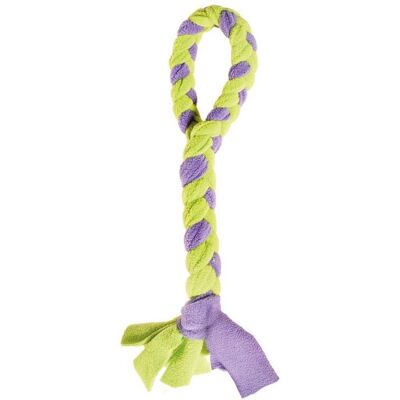 RECORD Pile Style Corda L 80x3 X 3 Cm: Gioco Per Cani Pile Style Corda Con Maniglia Lilla Verde RECORD Pile Style Corda L 80x3 X 3 Cm: Gioco Per Cani Pile Style Corda Con Maniglia Lilla Verde