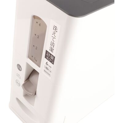 HEAT Transparenter Reisspender Mit Graduiertem Trichter, Staubdicht, Für Reis, Soja- Und Haferflocken, Weiß, Größe S, 34 X 15 X 35 Cm HEAT Transparenter Reisspender Mit Graduiertem Trichter, Staubdicht, Für Reis, Soja- Und Haferflocken, Weiß, Größe S, 34 X 15 X 35 Cm