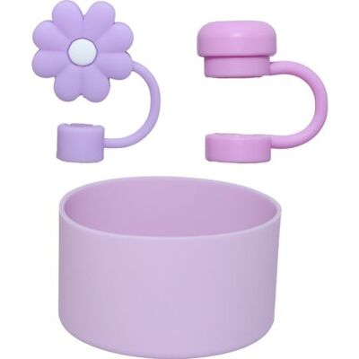 NONAME 3 Lila Becherzubehörteile (20-40 Oz), Darunter 2 Strohhalmkappen Und 1 Bodenschutz. Strohhalmkappen Aus Silikon (becher Nicht Enthalten). NONAME 3 Lila Becherzubehörteile (20-40 Oz), Darunter 2 Strohhalmkappen Und 1 Bodenschutz. Strohhalmkappen Aus Silikon (becher Nicht Enthalten).