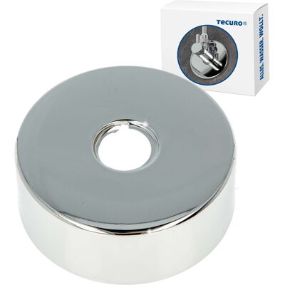 Tecuro - Gewinderosette (1/2) Ø 22 Mm X Ø 80 Mm X Höhe 25 Mm, Messing Verchromt Tecuro - Gewinderosette (1/2) Ø 22 Mm X Ø 80 Mm X Höhe 25 Mm, Messing Verchromt