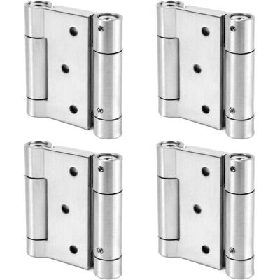 Gotrays - Drehtürscharnier, Scharnier Aus Edelstahl 304 Für Drehtüren Und Drehtüren Für Café- Und Salontüren, Bis Zu 15 Kg Belastbar, Einschraubscharnier, 76 Mm, 4 Stück Gotrays - Drehtürscharnier, Scharnier Aus Edelstahl 304 Für Drehtüren Und Drehtüren Für Café- Und Salontüren, Bis Zu 15 Kg Belastbar, Einschraubscharnier, 76 Mm, 4 Stück