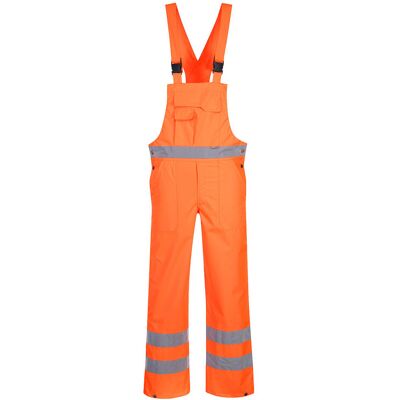 Portwest Hochsichtbare, Ungefütterte Trägerhose Orange Xl Portwest Hochsichtbare, Ungefütterte Trägerhose Orange Xl