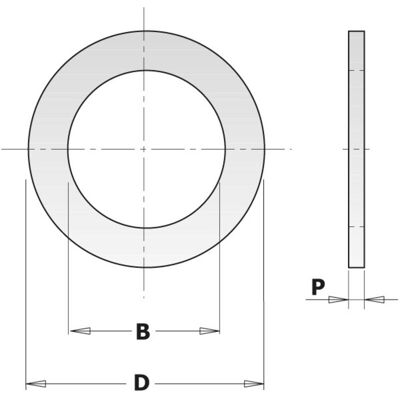 CMT - 299.232.00 - Bohrung 30→18 mm - 1.4 mm - arbor reducer ring CMT - 299.232.00 - Bohrung 30→18 mm - 1.4 mm - arbor reducer ring
