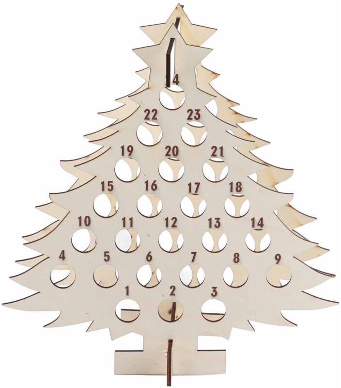 Ej.Life Weihnachts-Adventskalender Holz-Weinhalter Ej.Life Weihnachts-Adventskalender Holz-Weinhalter
