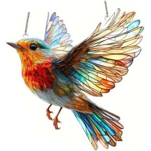 Acryl-Fenster-Wanddekoration, buntes Acryl-Kolibri-Ornament – 20 cm – ideal für die Innen- und Außendekoration Acryl-Fenster-Wanddekoration, buntes Acryl-Kolibri-Ornament – 20 cm – ideal für die Innen- und Außendekoration