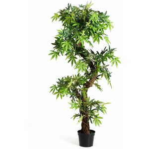 Costway - Kunstpflanze 160cm künstliche Zimmerpflanze Deko, grün, Dekopflanze, Kunstbaum Pflanzendekoration Costway - Kunstpflanze 160cm künstliche Zimmerpflanze Deko, grün, Dekopflanze, Kunstbaum Pflanzendekoration