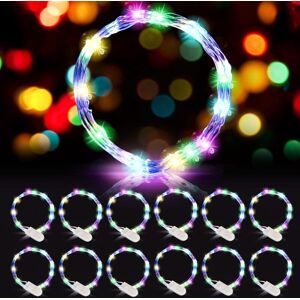 BLUEDEER LED Lichterkette Batterie, Kupferdraht Lichterkette, 12 Stück 2m 20LEDs Mini Lichterkette, LED Micro Lichterkette, für Garten Party Weihnachten BLUEDEER LED Lichterkette Batterie, Kupferdraht Lichterkette, 12 Stück 2m 20LEDs Mini Lichterkette, LED Micro Lichterkette, für Garten Party Weihnachten