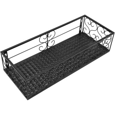 HEAT Balkon-blumenregal, Hängender Blumentopfhalter, Hängender Schmiedeeisenzaun, Sukkulentenregal Für Die Fensterbank Im Innenbereich, Geeignet Für 6,5 Cm Geländer HEAT Balkon-blumenregal, Hängender Blumentopfhalter, Hängender Schmiedeeisenzaun, Sukkulentenregal Für Die Fensterbank Im Innenbereich, Geeignet Für 6,5 Cm Geländer