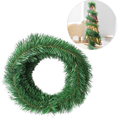 JUTE Künstliche Weihnachtsgirlande Aus Grünem Kiefernholz, 5,5 M, Rattangirlande, Wand- Und Gartendekoration. JUTE Künstliche Weihnachtsgirlande Aus Grünem Kiefernholz, 5,5 M, Rattangirlande, Wand- Und Gartendekoration.