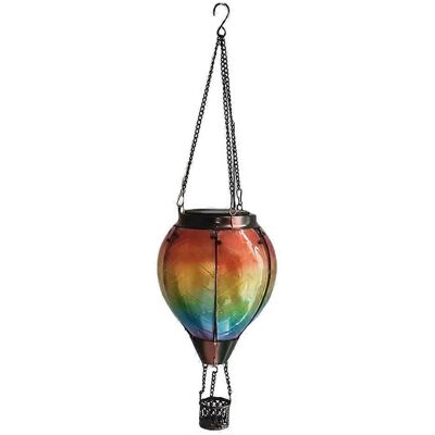 MIXHOME Solar-außenlaterne In Form Eines Heißluftballons Mit Kerzenhalter Zur Gartendekoration, Hängende Solar-außenlampe MIXHOME Solar-außenlaterne In Form Eines Heißluftballons Mit Kerzenhalter Zur Gartendekoration, Hängende Solar-außenlampe