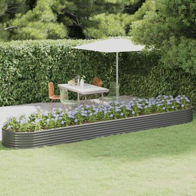 vidaXL Garten Pflanzkübel 507x100x36 cm Grau - Gartentyp vidaXL Garten Pflanzkübel 507x100x36 cm Grau - Gartentyp