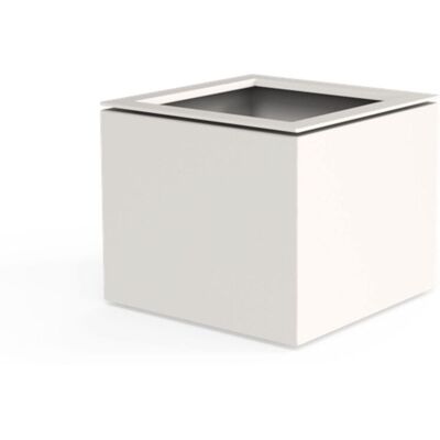 ADEZZ Dipott Pflanzgefäß Domus Quadratisch Aluminium Ral 9016 Verkehrsweiß Pflanzkübel 68x68x60 Cm ADEZZ Dipott Pflanzgefäß Domus Quadratisch Aluminium Ral 9016 Verkehrsweiß Pflanzkübel 68x68x60 Cm