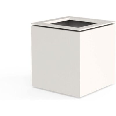 ADEZZ Dipott Pflanzgefäß Domus Quadratisch Aluminium Ral 9016 Verkehrsweiß Pflanzkübel 53x53x60 Cm ADEZZ Dipott Pflanzgefäß Domus Quadratisch Aluminium Ral 9016 Verkehrsweiß Pflanzkübel 53x53x60 Cm