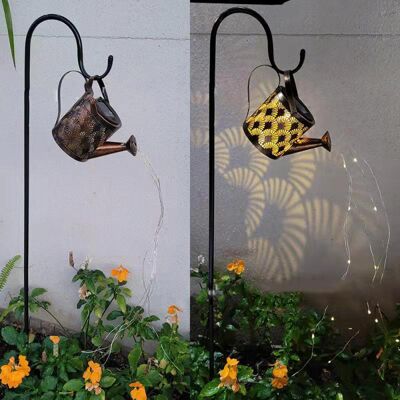 HEAT Beleuchtete Solargießkanne Mit Hängelaterne, Wasserdichtes Metall, Perfekt Für Den Außenbereich, Als Tischdekoration, Für Terrasse, Einfahrt, Partys Und Weihnachten. HEAT Beleuchtete Solargießkanne Mit Hängelaterne, Wasserdichtes Metall, Perfekt Für Den Außenbereich, Als Tischdekoration, Für Terrasse, Einfahrt, Partys Und Weihnachten.