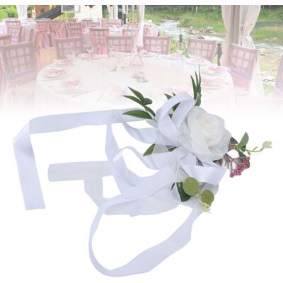 JUTE Nordische Hochzeitsdekorationen Im Freien, Blumensträuße Für Stuhllehnen, Künstliche Blumen Im Wald-design, Requisiten Für Hochzeitsfotos, Blumen Für Stuhllehnen, Weiß JUTE Nordische Hochzeitsdekorationen Im Freien, Blumensträuße Für Stuhllehnen, Künstliche Blumen Im Wald-design, Requisiten Für Hochzeitsfotos, Blumen Für Stuhllehnen, Weiß