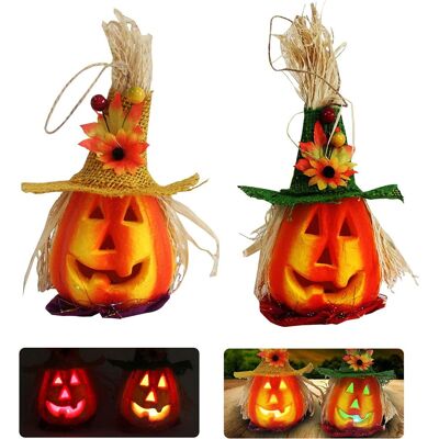 ATFOLIX Set Mit 2 Kürbislaternen Aus Schaumstoff Für Halloween – Glitzernde Laternen – Dekoration Für Spukhäuser – Gartendekoration – Halloween-partyartikel ATFOLIX Set Mit 2 Kürbislaternen Aus Schaumstoff Für Halloween – Glitzernde Laternen – Dekoration Für Spukhäuser – Gartendekoration – Halloween-partyartikel
