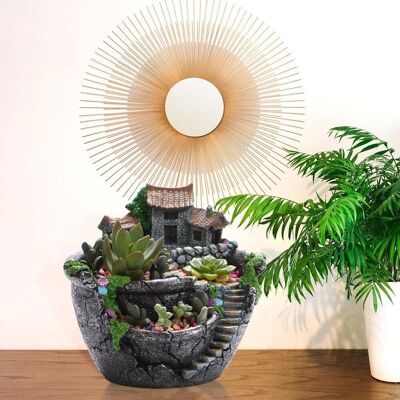 HEAT Sukkulenten-pflanztopf Mit Blumenkorb, Hängeampel Zur Gartendekoration, Gemütliches Zuhause. HEAT Sukkulenten-pflanztopf Mit Blumenkorb, Hängeampel Zur Gartendekoration, Gemütliches Zuhause.