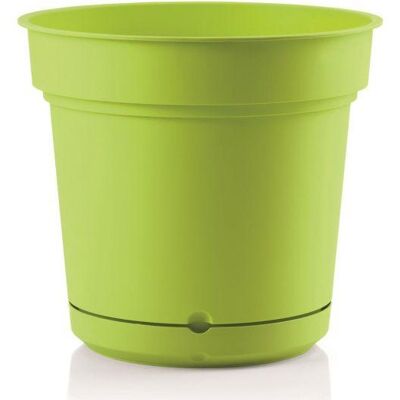 Teraplast - Outdoor Runde Vase Aus Kunstoff Mit Untersetzer ''Hydral Element'' Für Blumen Und Pflanzen -28 Cm / Zedern Teraplast - Outdoor Runde Vase Aus Kunstoff Mit Untersetzer ''Hydral Element'' Für Blumen Und Pflanzen -28 Cm / Zedern